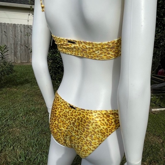 💋NWT KENDALL & Kylie Double Gather Spotted Print Knot Detail Bikini 2 Piece Set - Picture 8 of 12